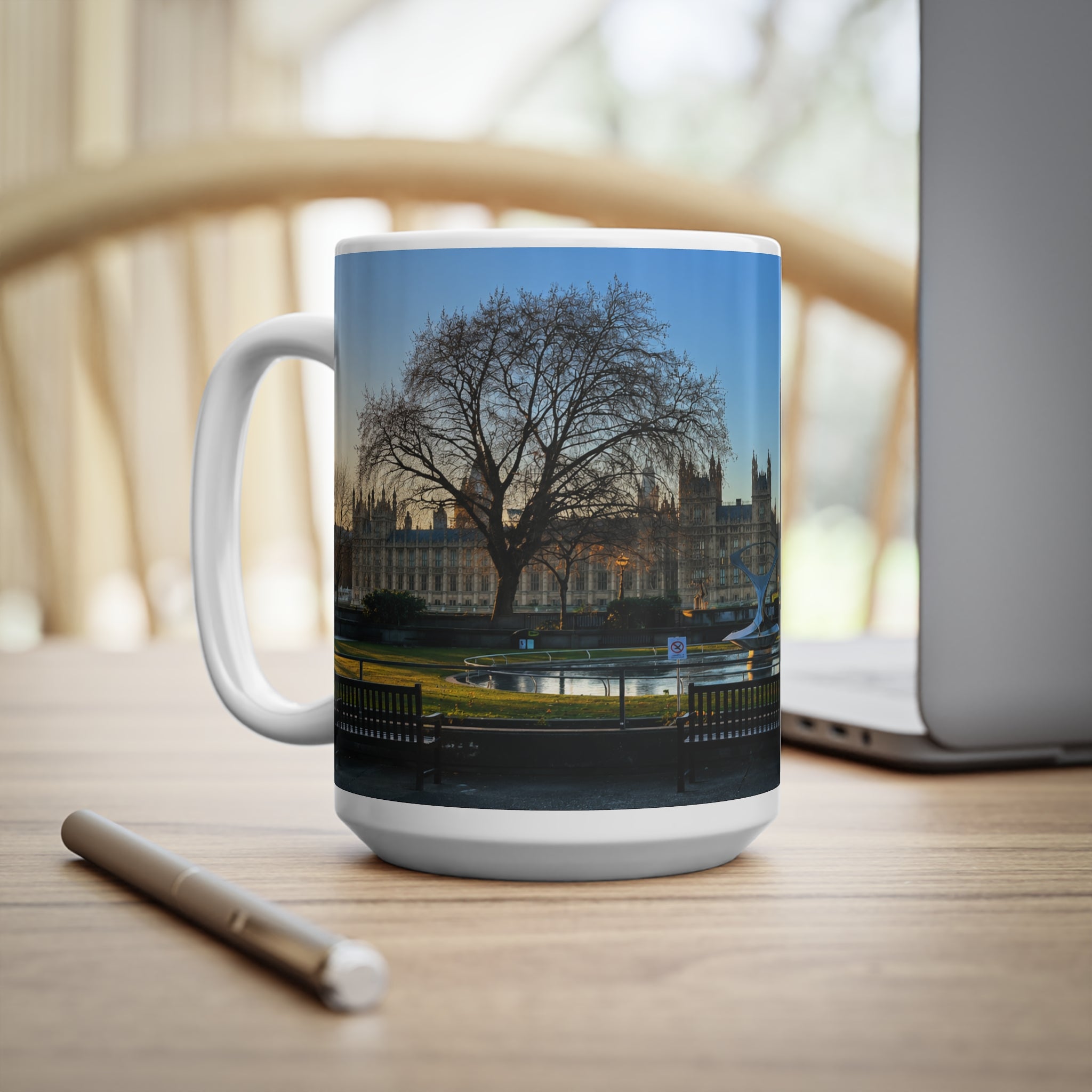London Sunset Panorama Mug – Big Ben & Thames Ceramic Coffee Cup (11oz, 15oz)