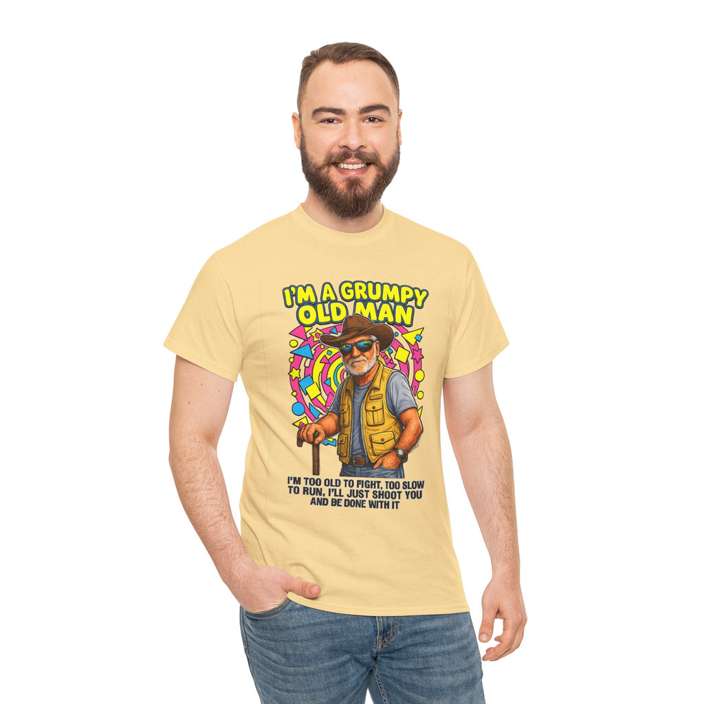 I'm A Grumpy Old Man T-Shirt – Funny Senior Fishing Graphic Tee