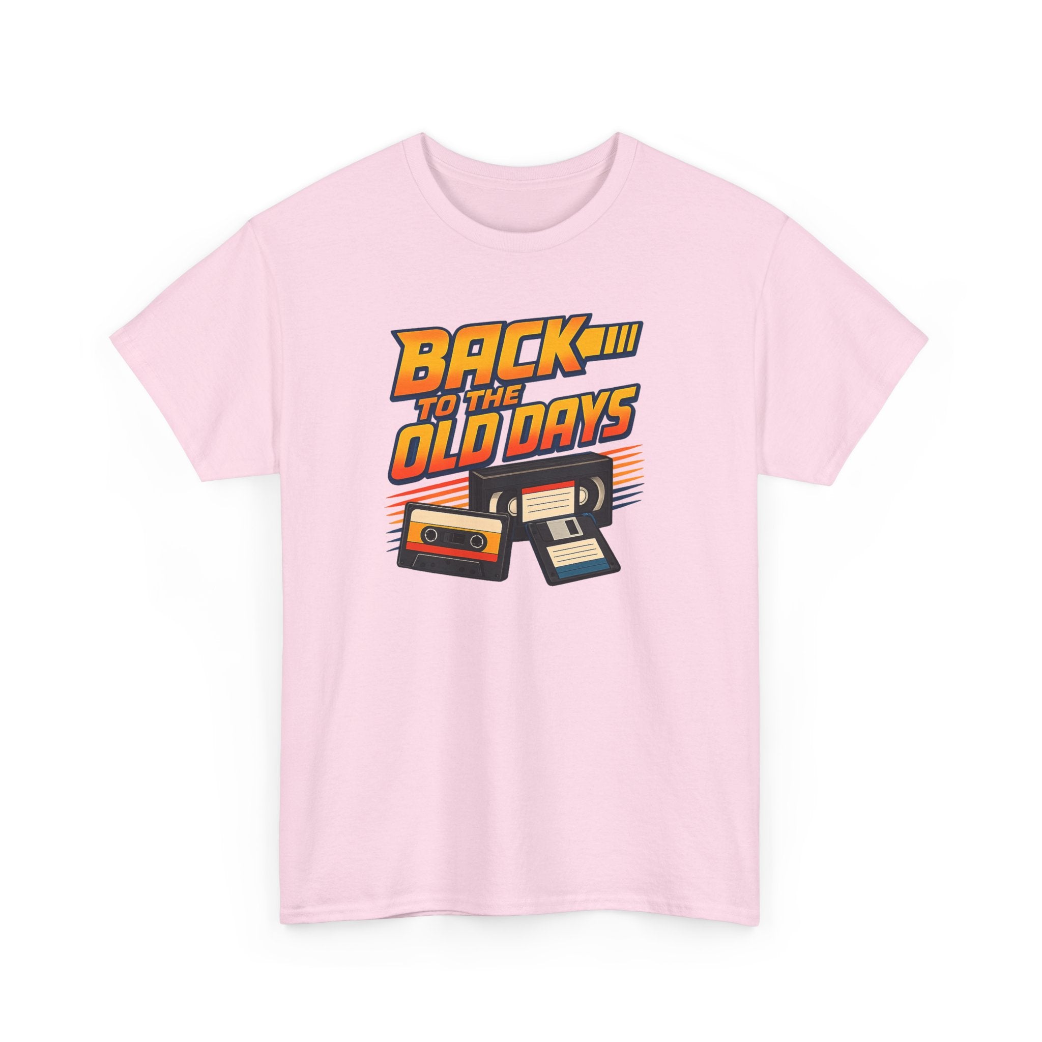 Back to the Old Days Tee – Retro Cassette & VHS Nostalgia T-Shirt