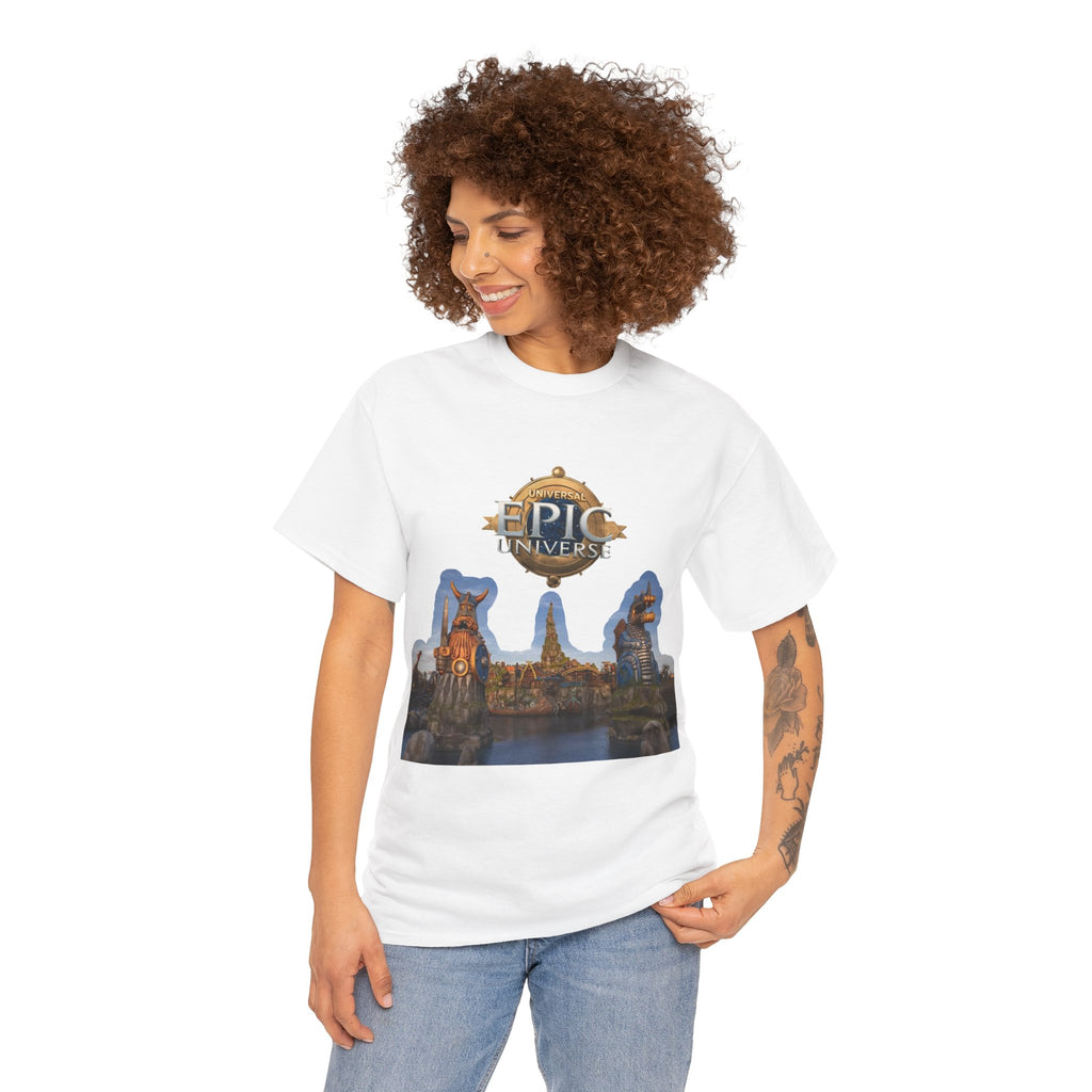 Epic Universe Theme Park T‑Shirt — Iconic Entrance Graphic Tee