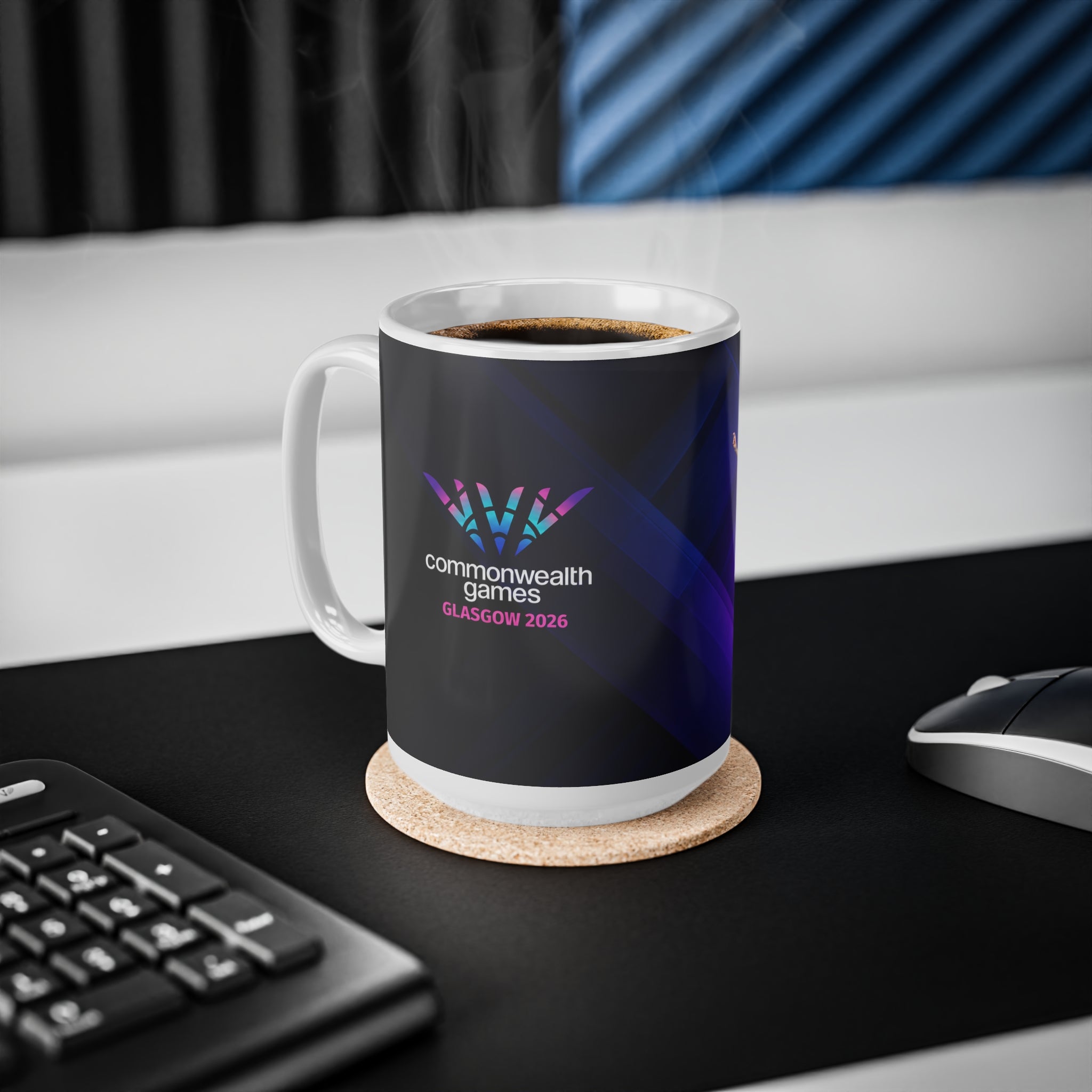 2026 Commonwealth Games Glasgow Ceramic Coffee Mug – Athlete Celebration 11oz/15oz
