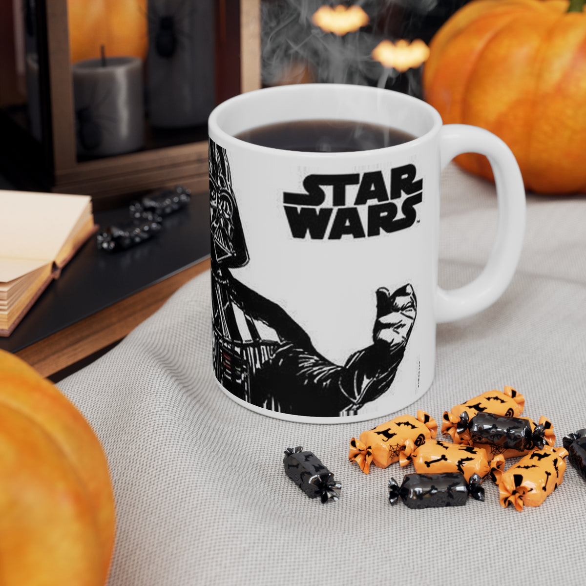 You Underestimate the Power of Coffee Darth Vader Black Ceramic Coffee Mug (11oz/15oz)