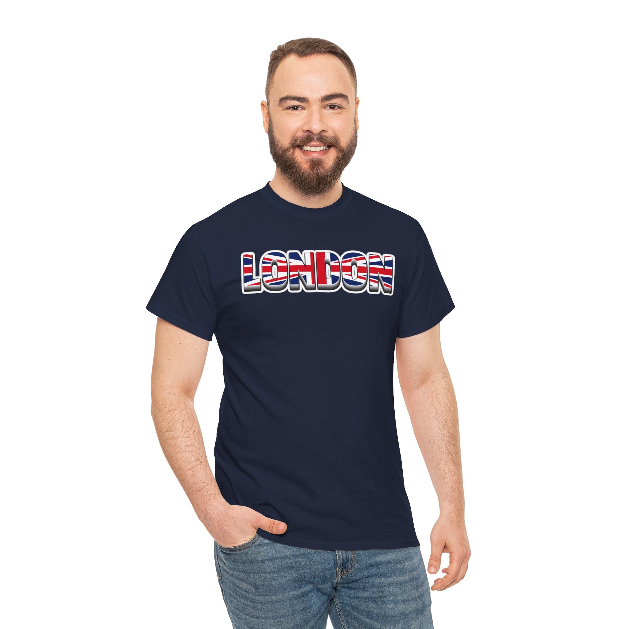 London Union Jack Graphic Tee — Bold UK Travel T-Shirt