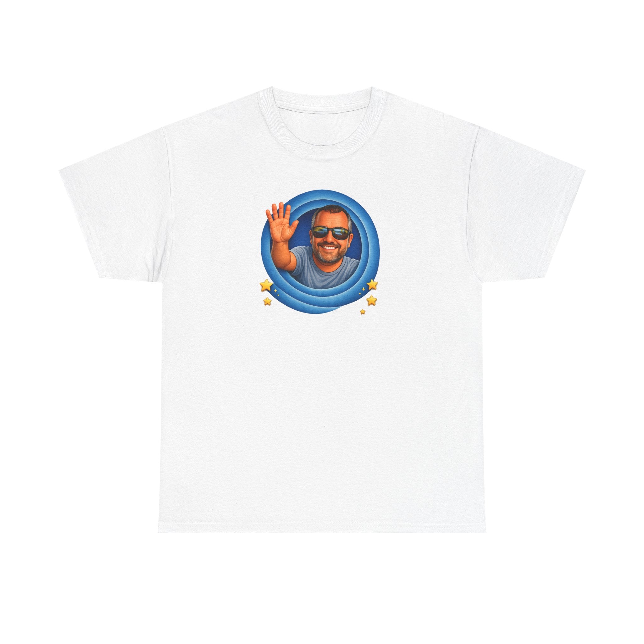 T-Shirt — "That's All, Folks!" Waving Portrait Graphic Tee