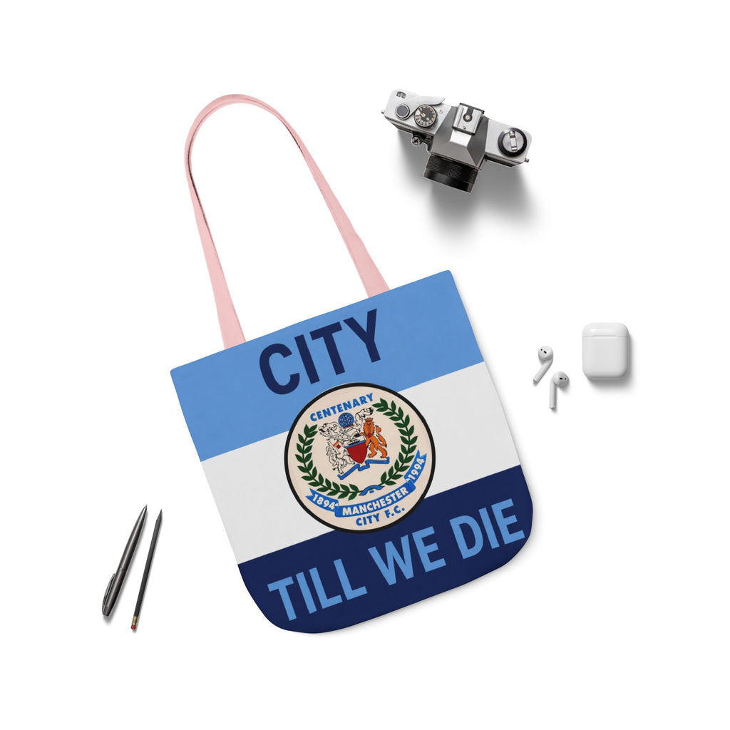 City Till We Die Canvas Tote Bag — Football Fan Flag Tote