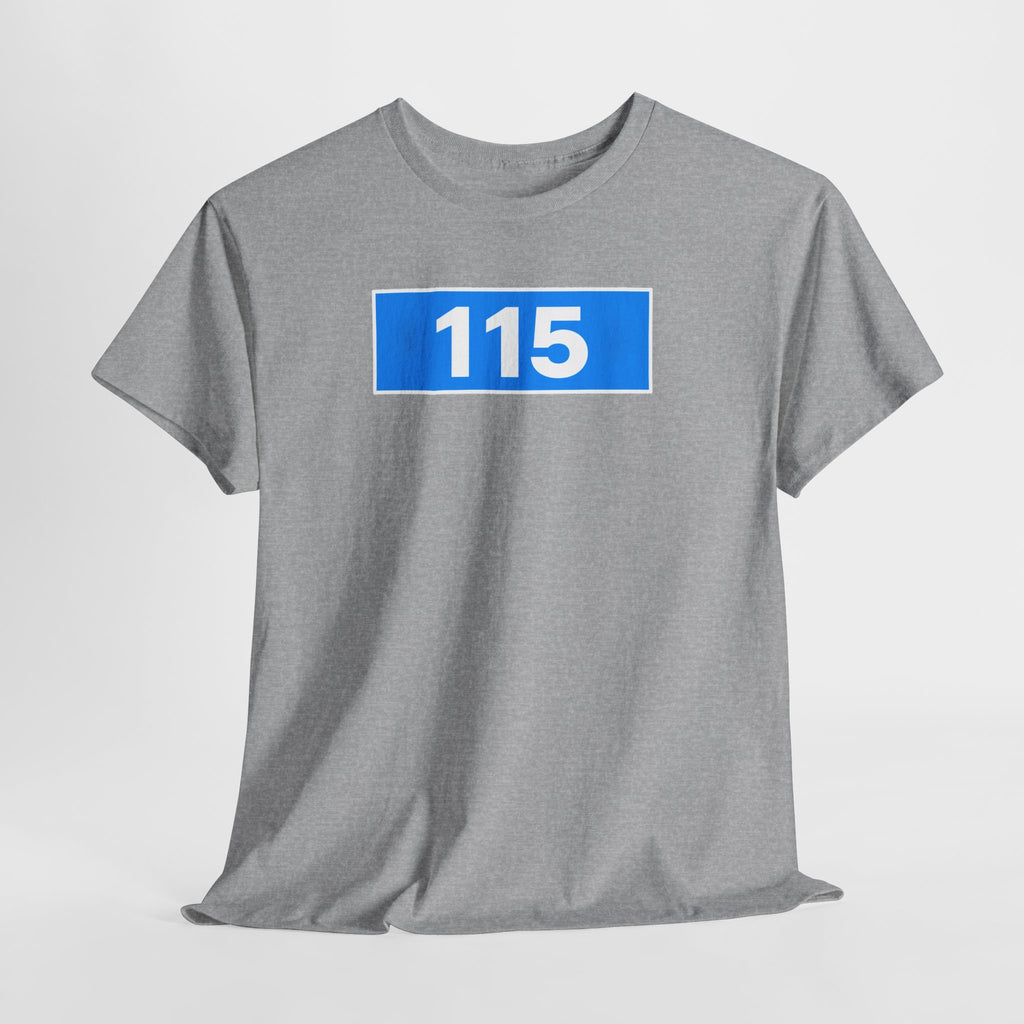 Manchester City 115 Inspired Minimalist Graphic Cotton T-Shirt
