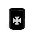 Manchester City ST Mark's Black Ceramic Mug with White Maltese Cross – Gothic Coffee Cup (11oz, 15oz)