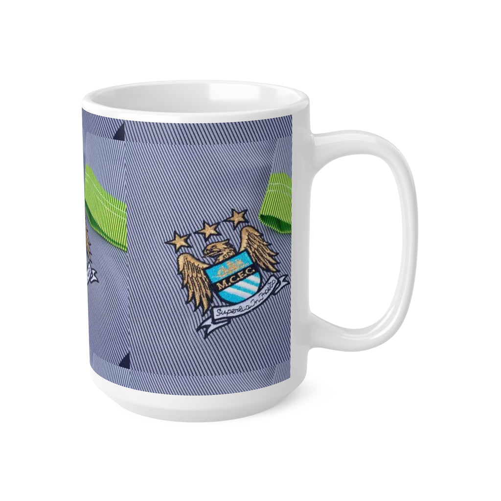 Manchester City Crest Ceramic Coffee Mug — 11oz & 15oz Football Fan Gift
