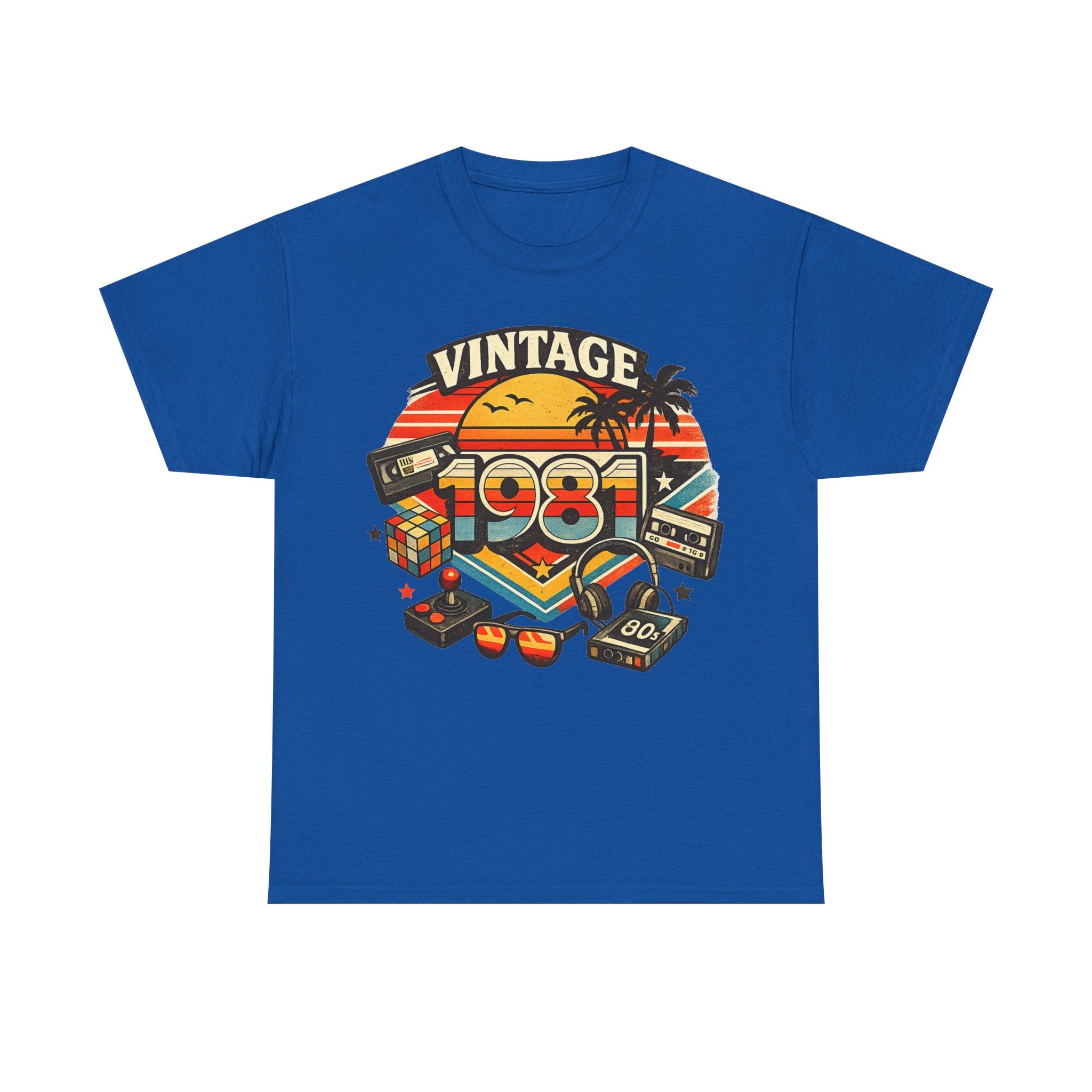 Vintage 1981 Retro Tee — 80s Nostalgia Graphic T-Shirt