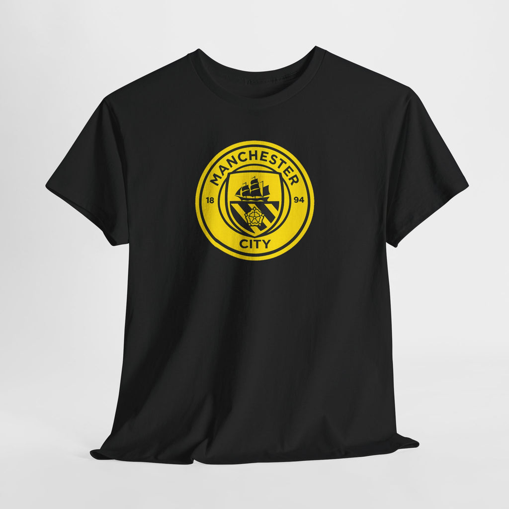 Manchester City Yellow Crest T-Shirt