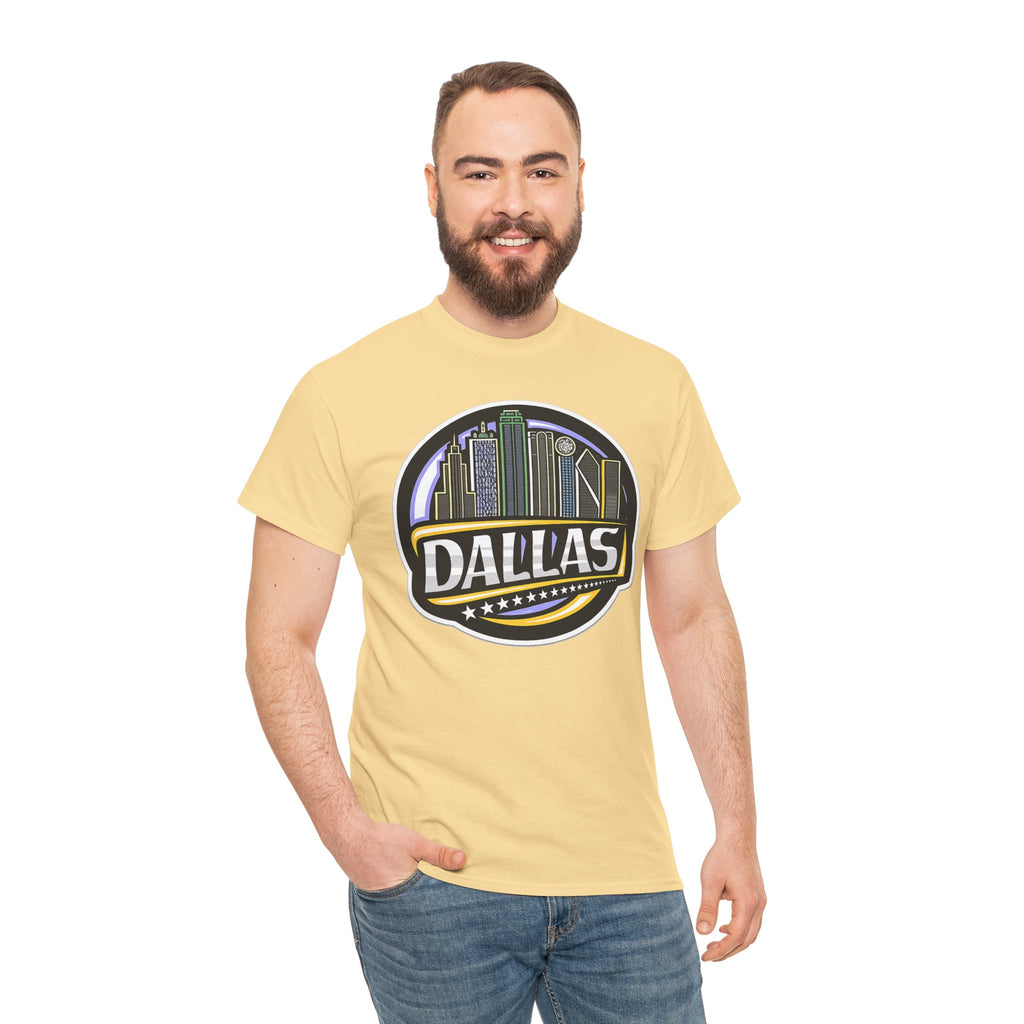 Dallas Skyline Tee — Vintage City Skyline Graphic T-Shirt