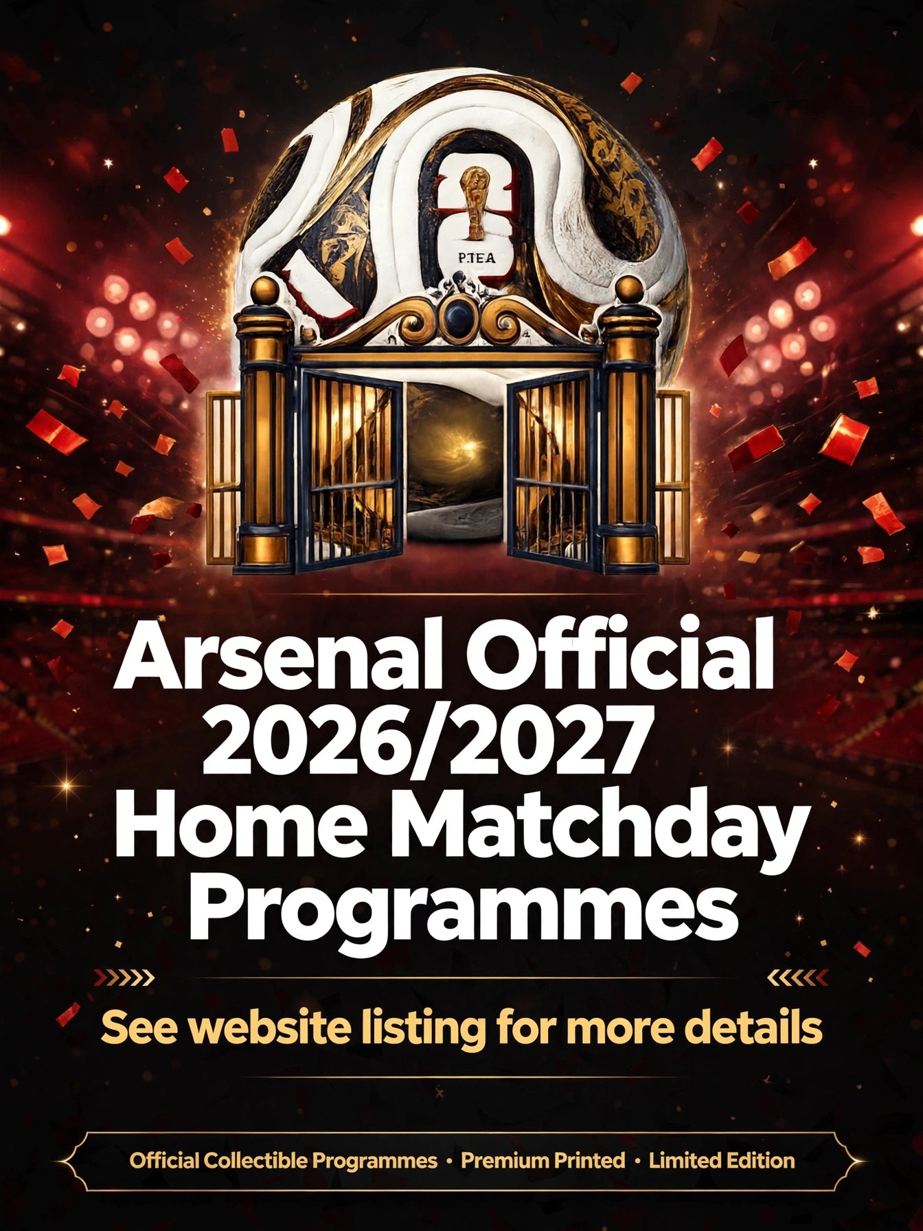 Arsenal 2026/2027 Official Home Matchday Programmes