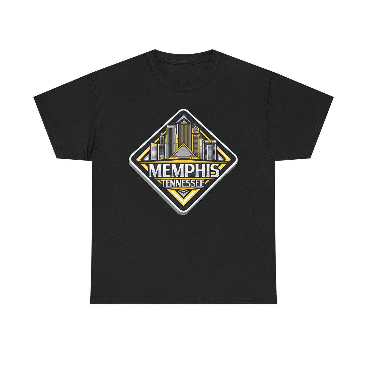 Memphis Tennessee Skyline T‑Shirt — Retro City Badge Tee