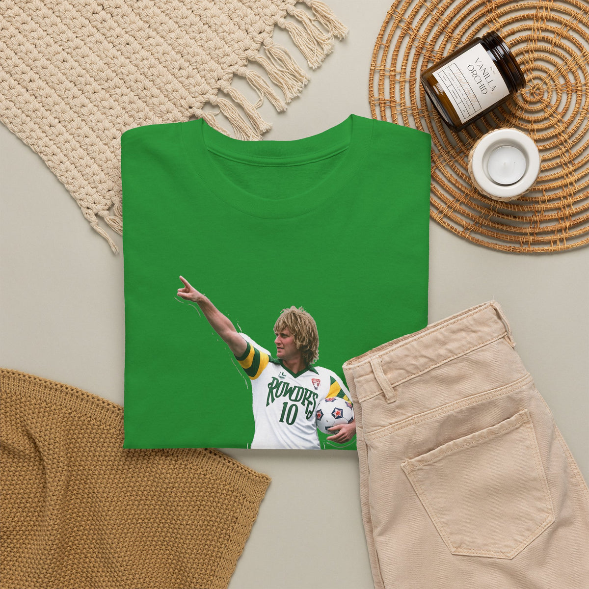 Rodney Marsh Tampa Bay Rowdies Soccer Player Graphic Cotton T-Shirt