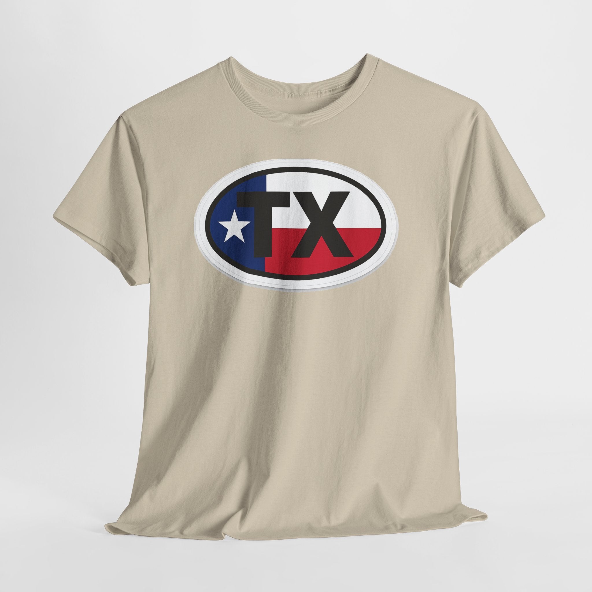 Texas Flag TX Oval T-Shirt — Patriotic Lone Star Tee