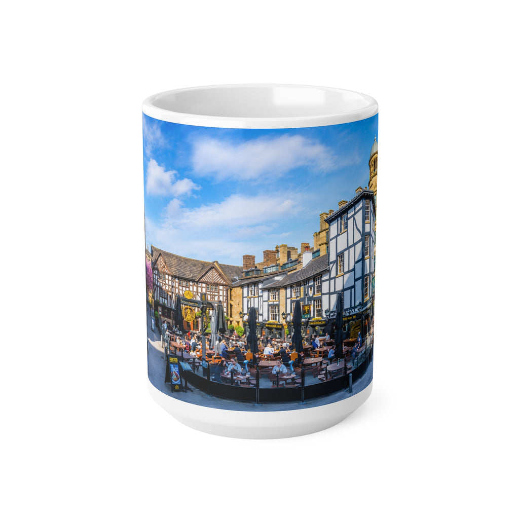 Manchester England Street Scene Ceramic Coffee Mug — 11oz & 15oz