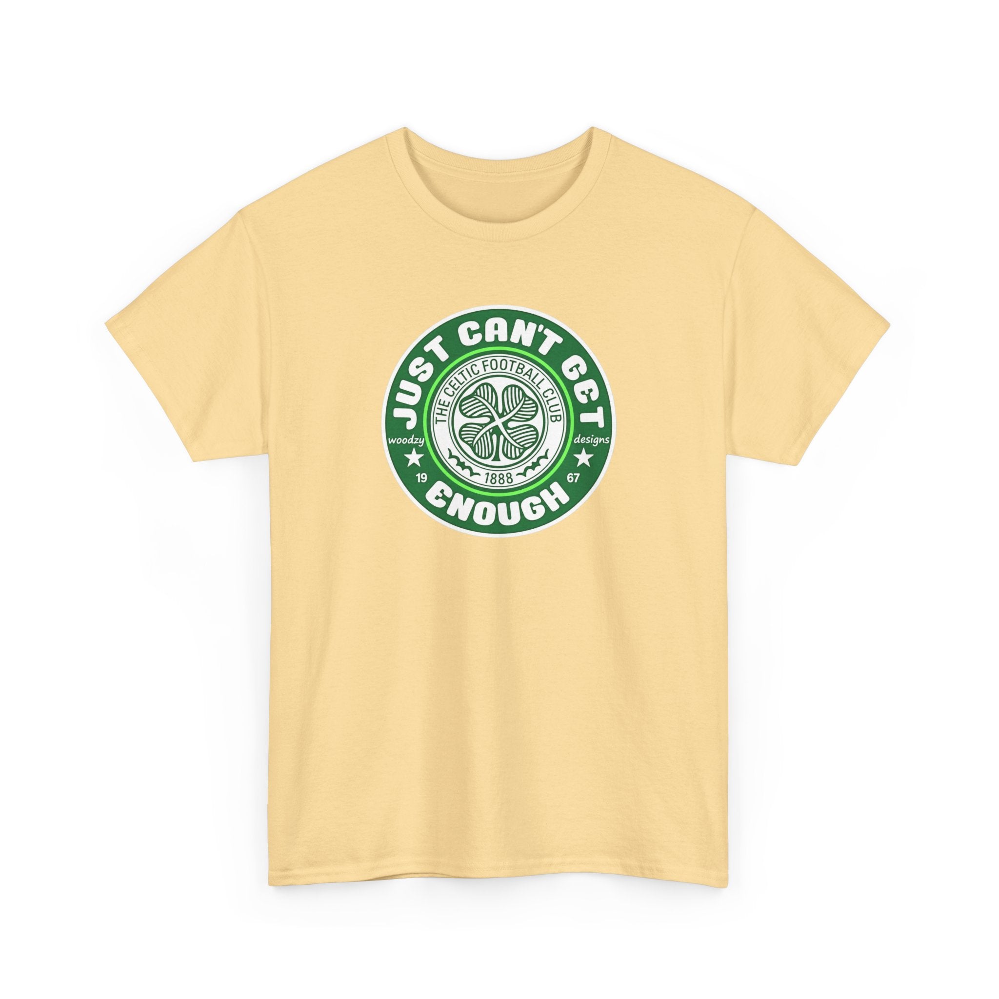 Celtic T-Shirt — "Just Can't Get Enough" Green Shamrock St. Patrick's Day Tee