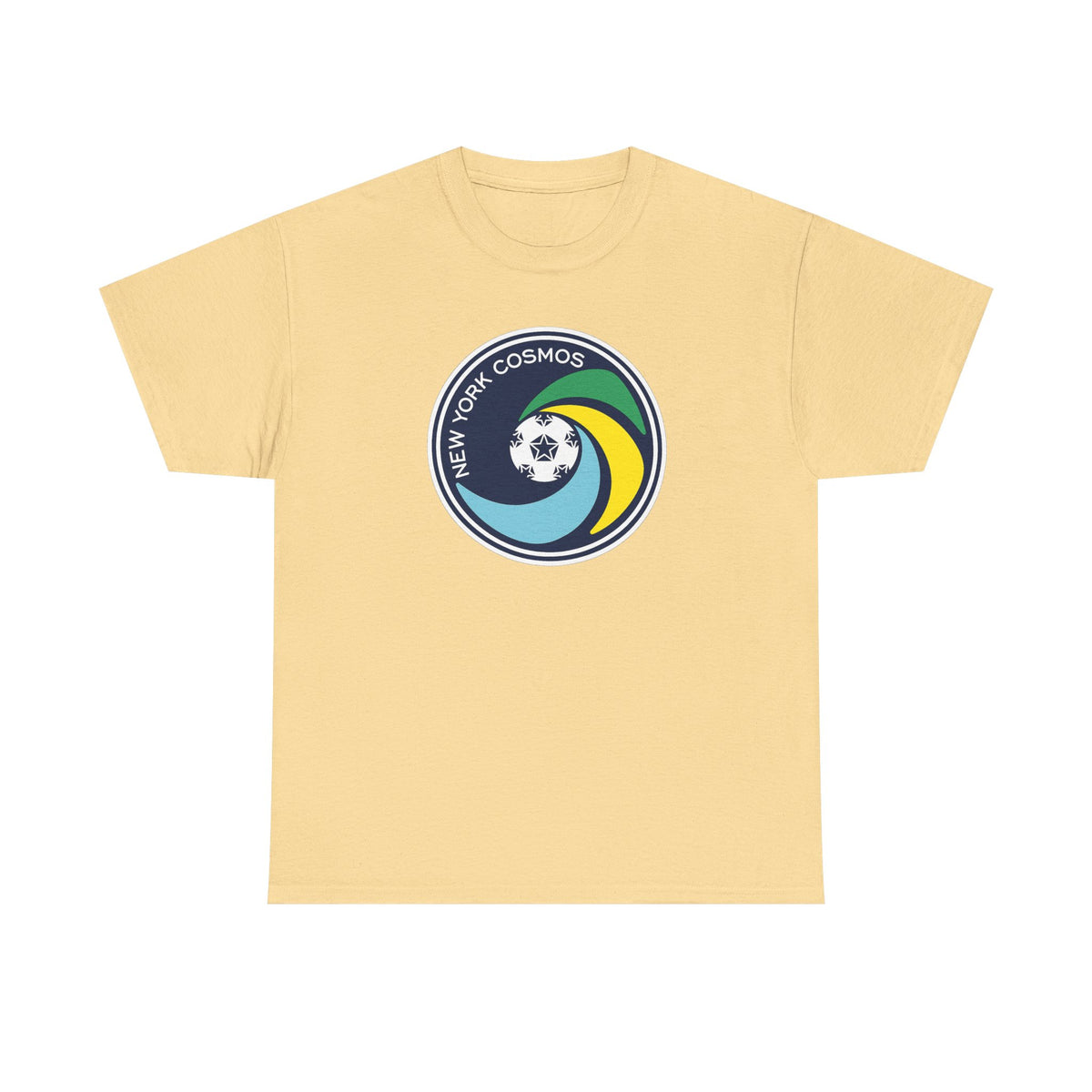 New York Cosmos Retro Logo Cotton T‑Shirt — Vintage Soccer Tee