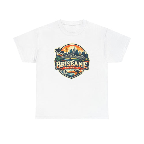 Brisbane Australia Vintage Sunset T-Shirt