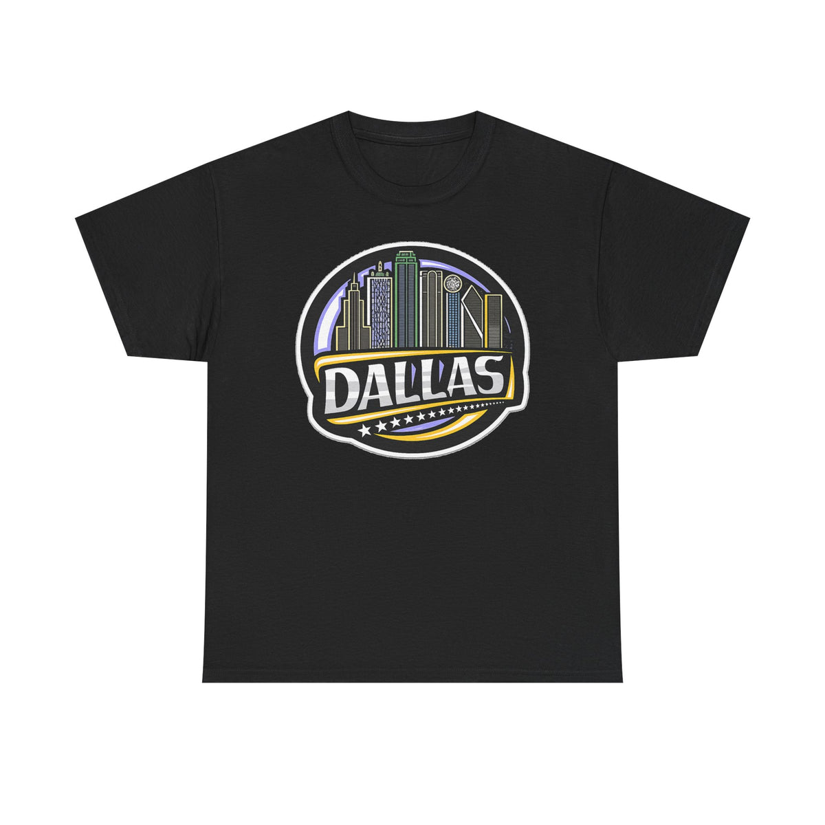 Dallas Skyline Tee — Vintage City Skyline Graphic T-Shirt