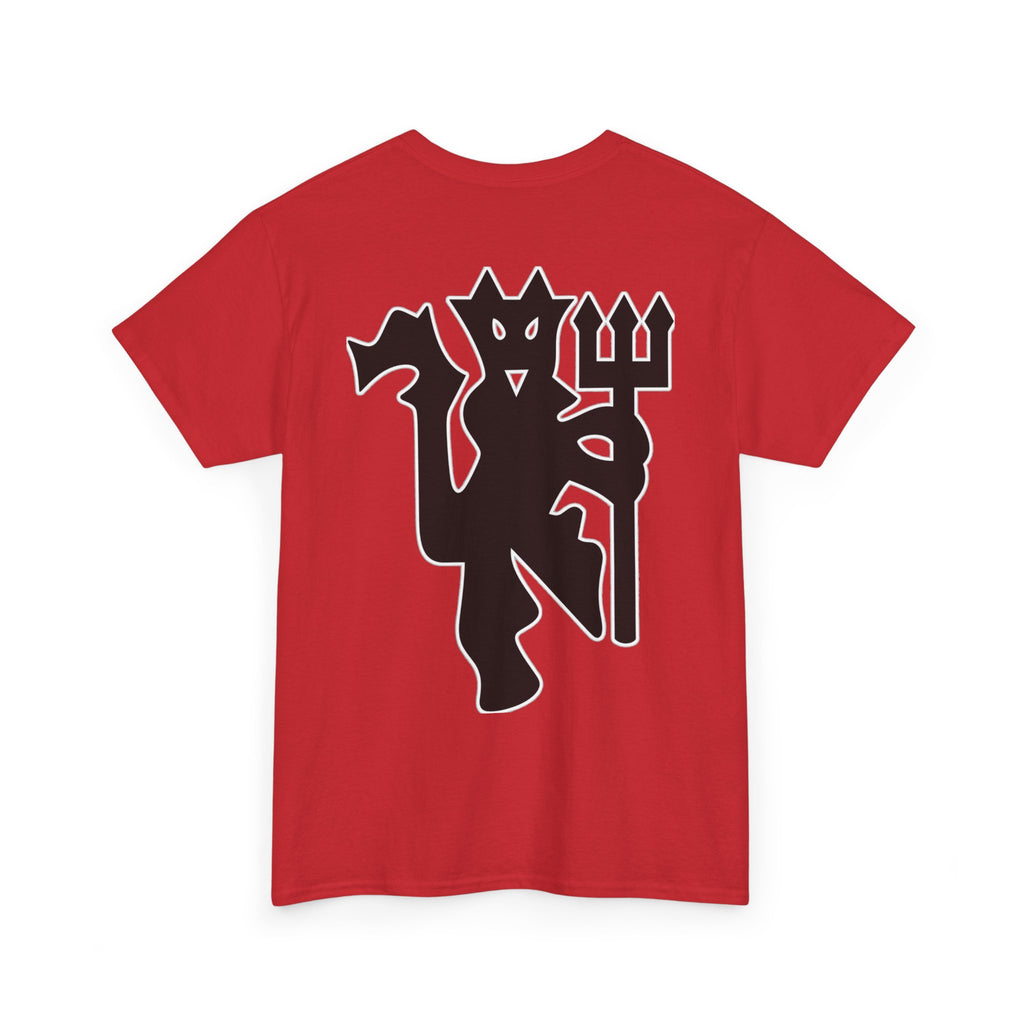 Manchester United Devil Cotton T-Shirt – Retro Trident Football Crest Tee