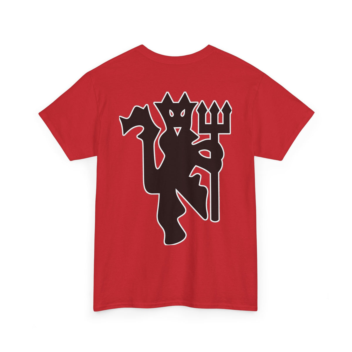Manchester United Devil Cotton T-Shirt – Retro Trident Football Crest Tee