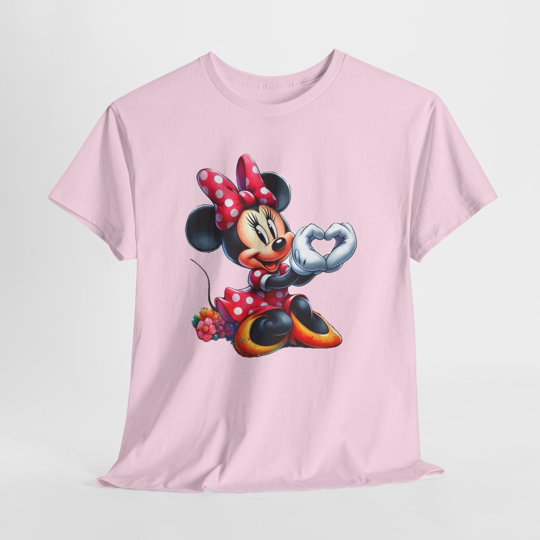 Minnie Mouse Character Heart Graphic Tee