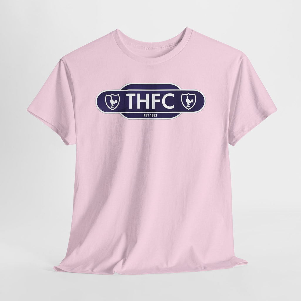 THFC Tottenham Hotspur Railway Sign T‑Shirt — Retro Football Club Tee