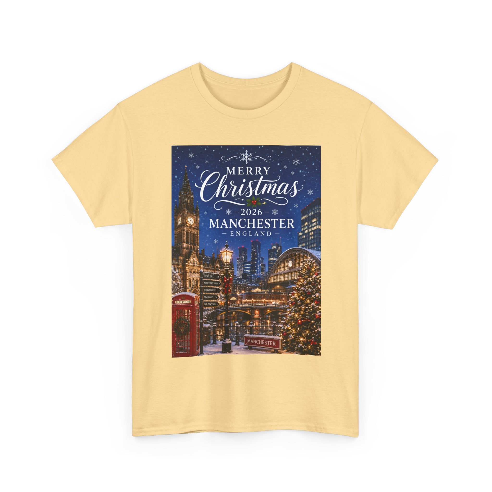 Manchester Christmas Tee — Merry Christmas 2026 Holiday T‑Shirt