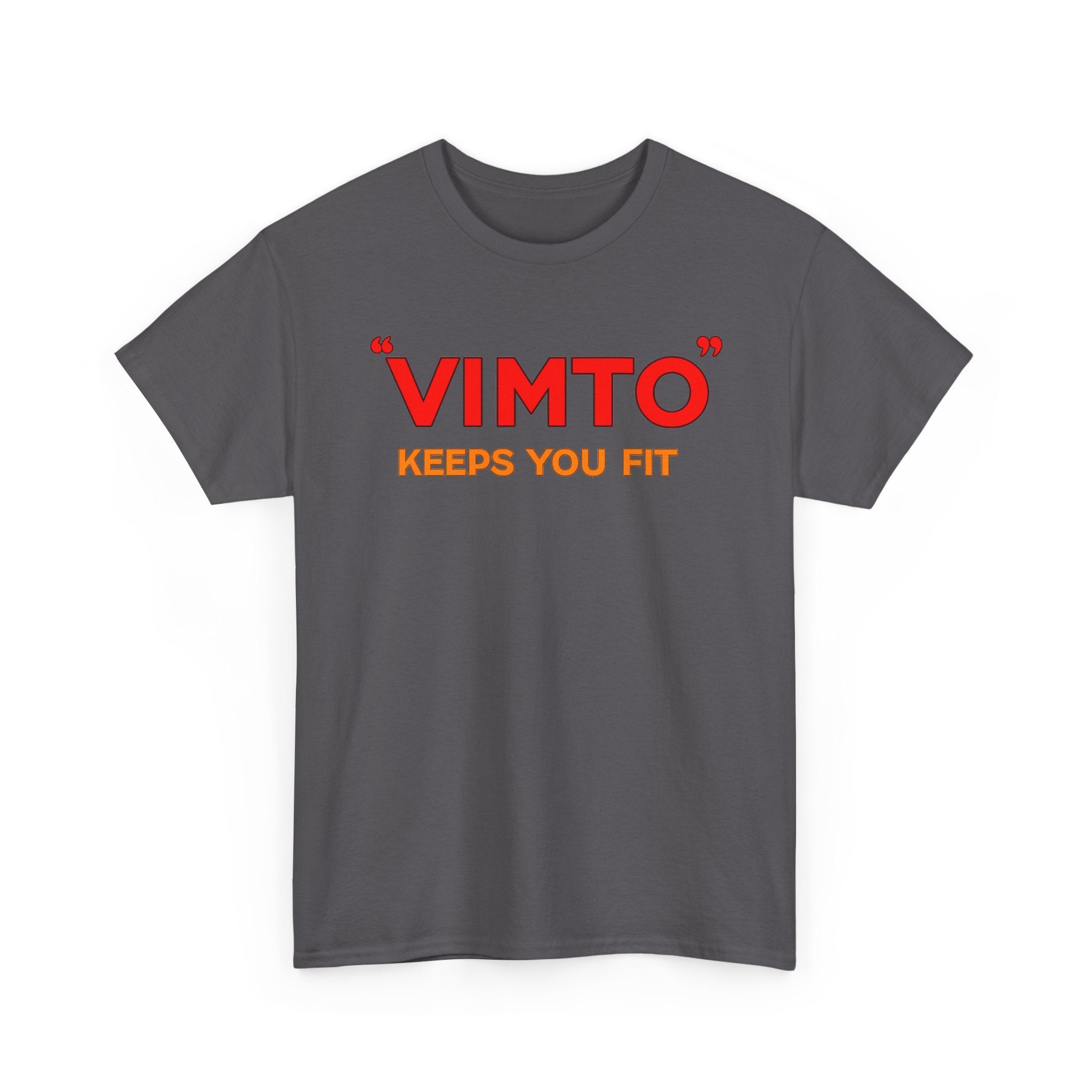 VIMTO "Keeps You Fit" Graphic Tee — Retro Beverage Logo T-Shirt