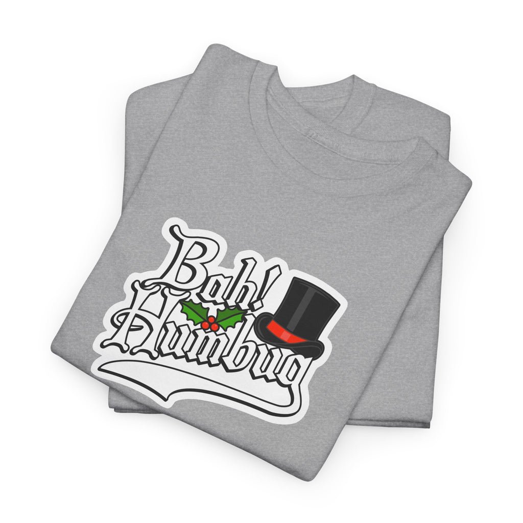 Bah Humbug Christmas Graphic Cotton T-Shirt / Tee