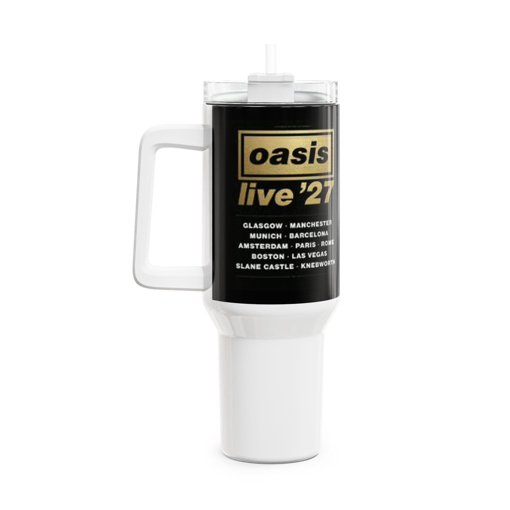 Oasis Live '27 40oz Tumbler – Rock Band Inspired Concert Tour Drink Cup