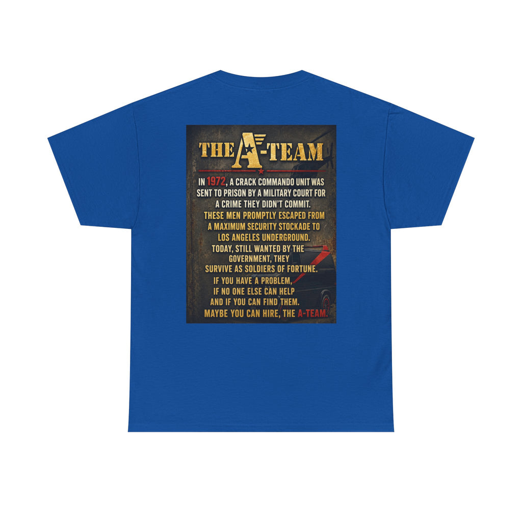 A-Team Graphic Tee — Retro TV Series Logo & Character Poster T-Shirt