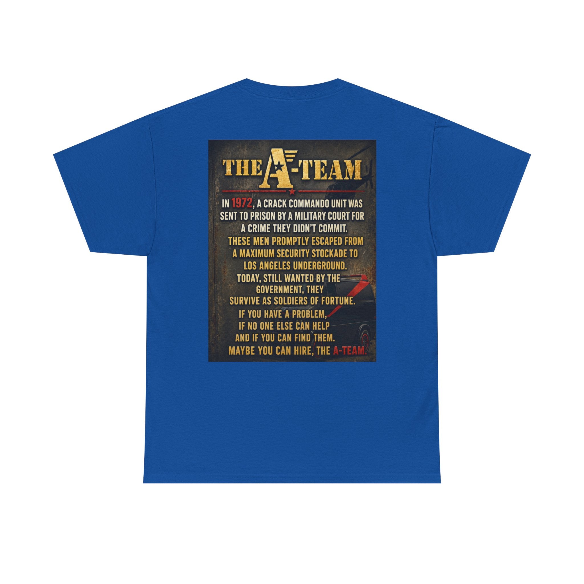 A-Team Graphic Tee — Retro TV Series Logo & Character Poster T-Shirt