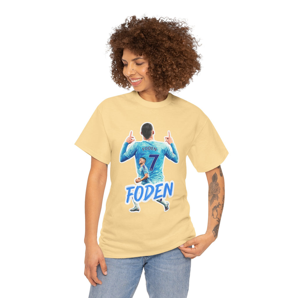 Phil Foden #7 Soccer T‑Shirt — Manchester City Fan Jersey Tribute