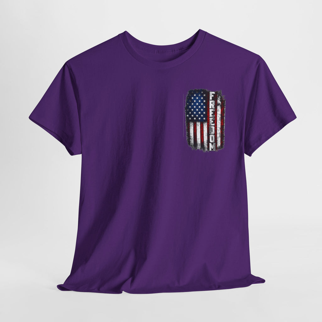 Freedom American Flag T-Shirt — Distressed USA Patriotic Tee