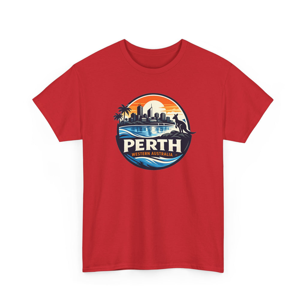 Perth Sunset Graphic Tee — Western Australia Beach Skyline T-Shirt