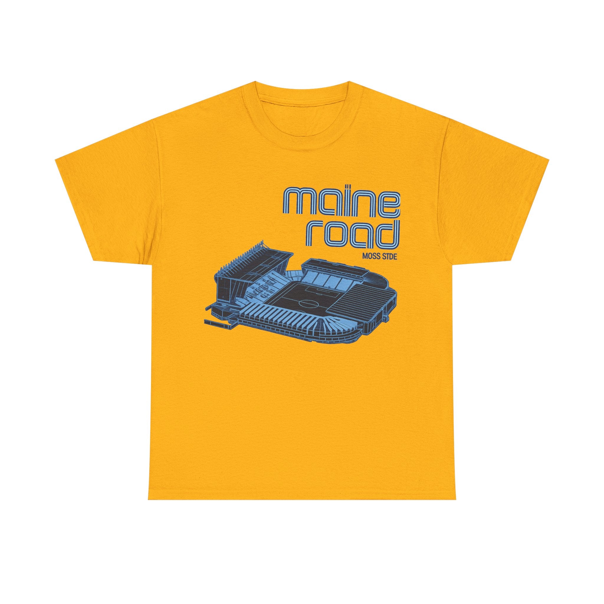 Maine Road Retro Stadium Tee — Vintage Football Arena Graphic Shirt