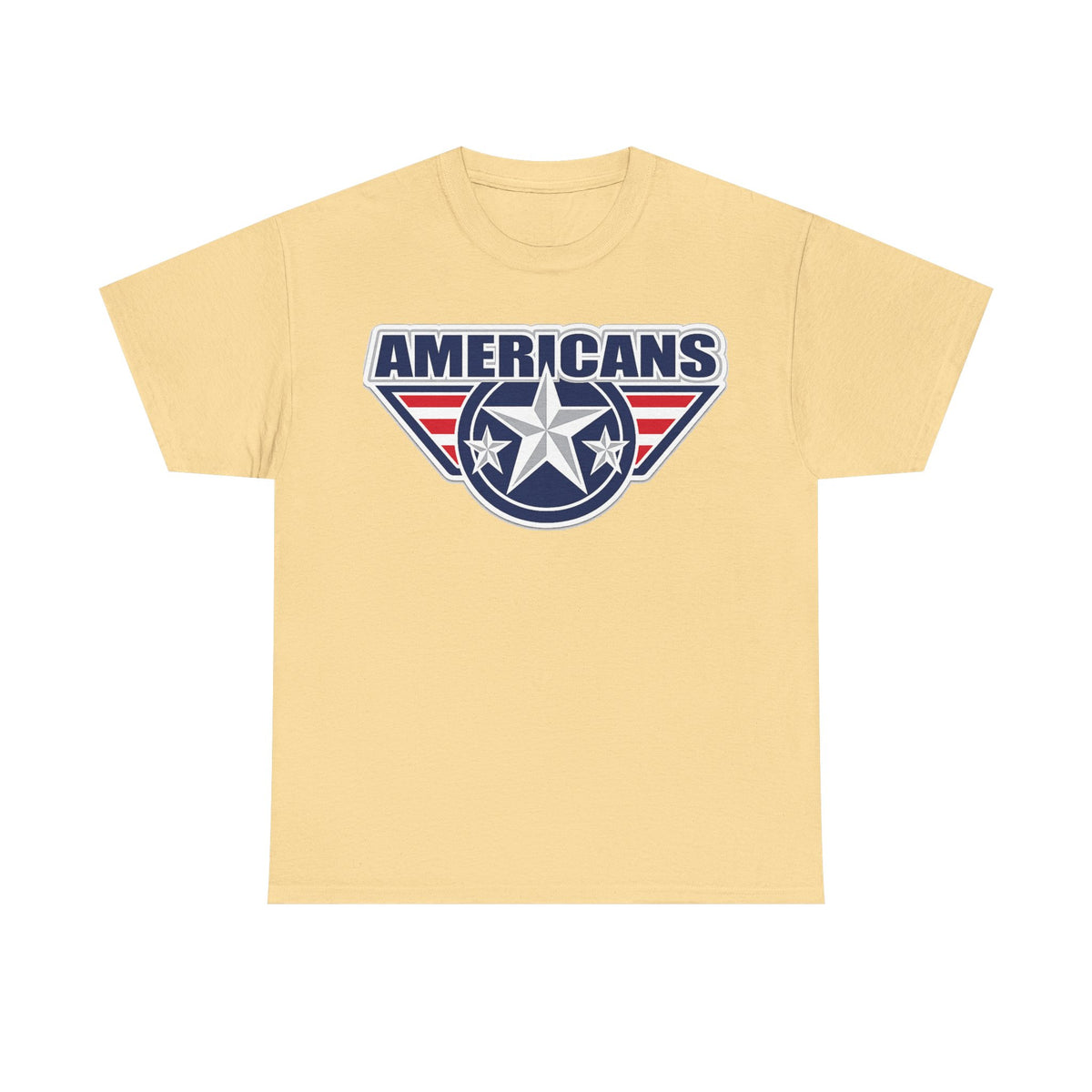Americans Patriotic Star T‑Shirt — Red White Blue USA Graphic Tee
