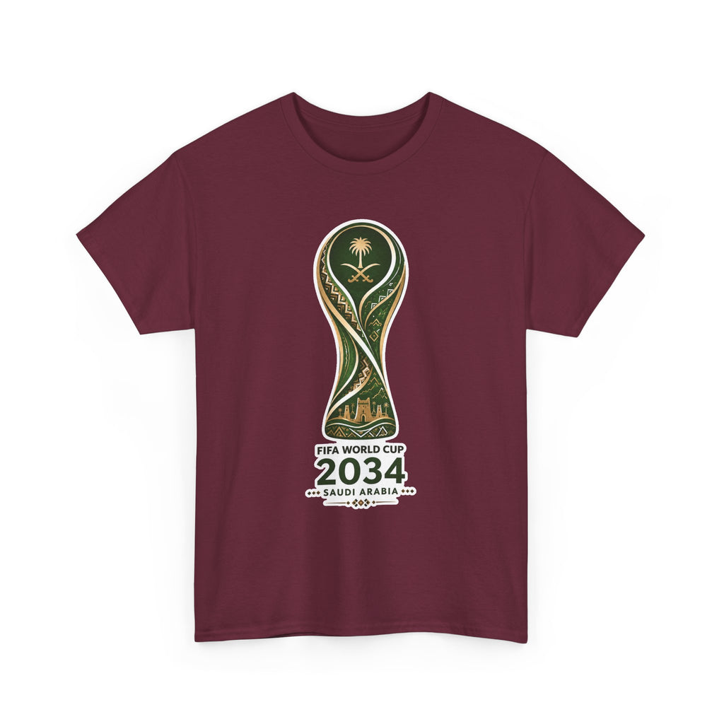 2034 FIFA World Cup Qatar 2034 Trophy Cotton T‑Shirt