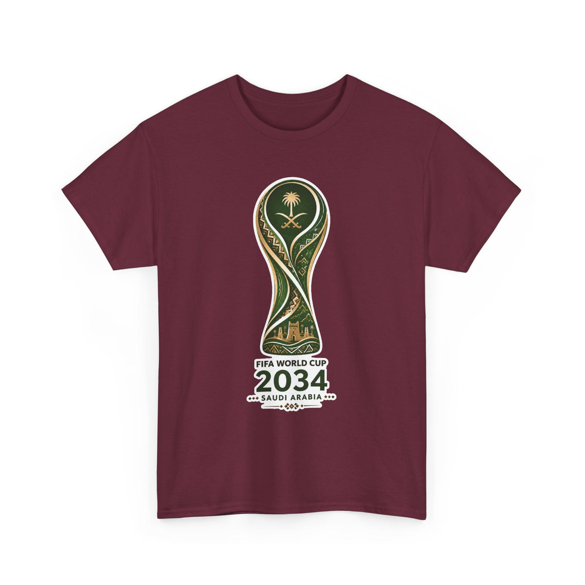 2034 FIFA World Cup Qatar 2034 Trophy Cotton T‑Shirt