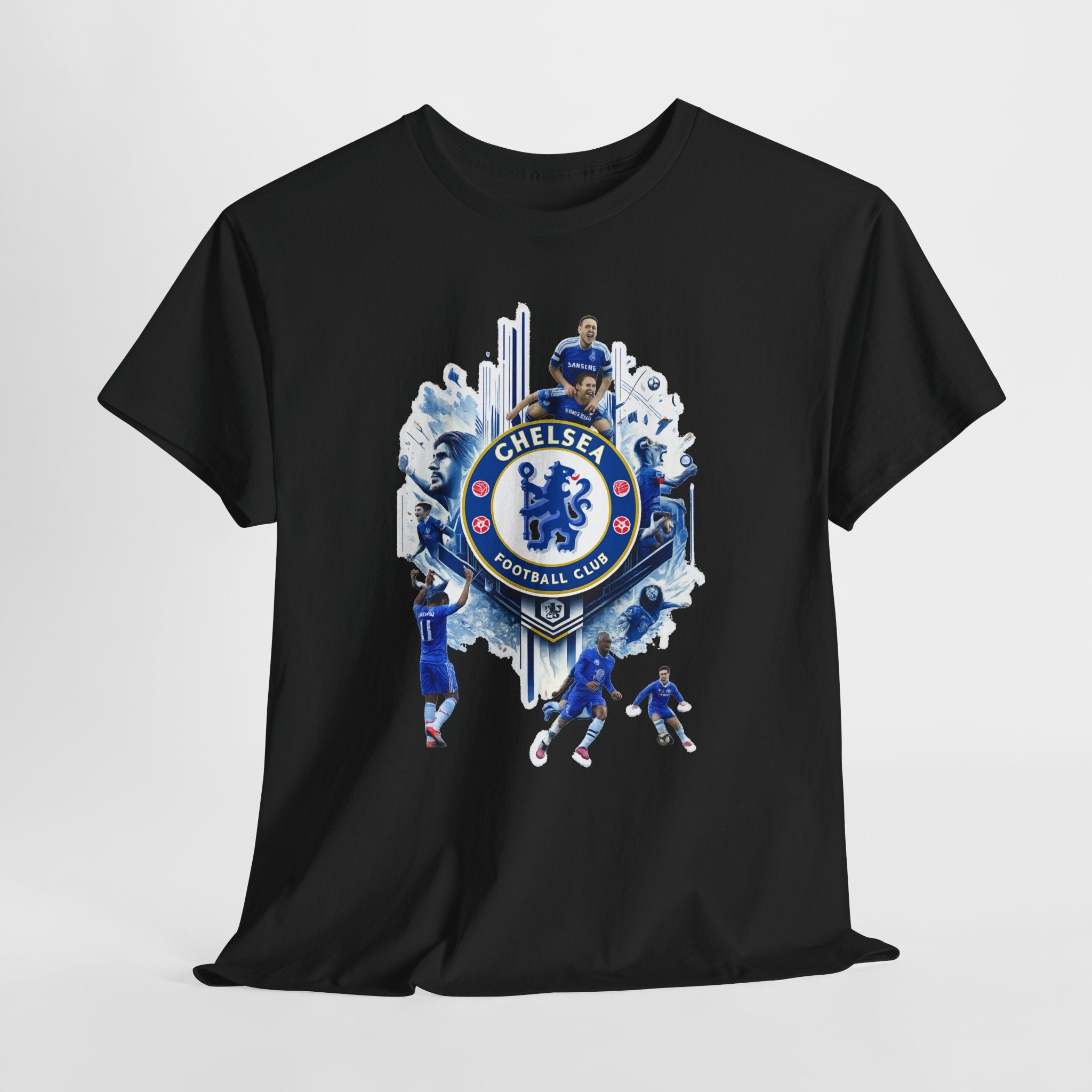 Chelsea FC Crest Players T-Shirt — Blue Football Fan Tee