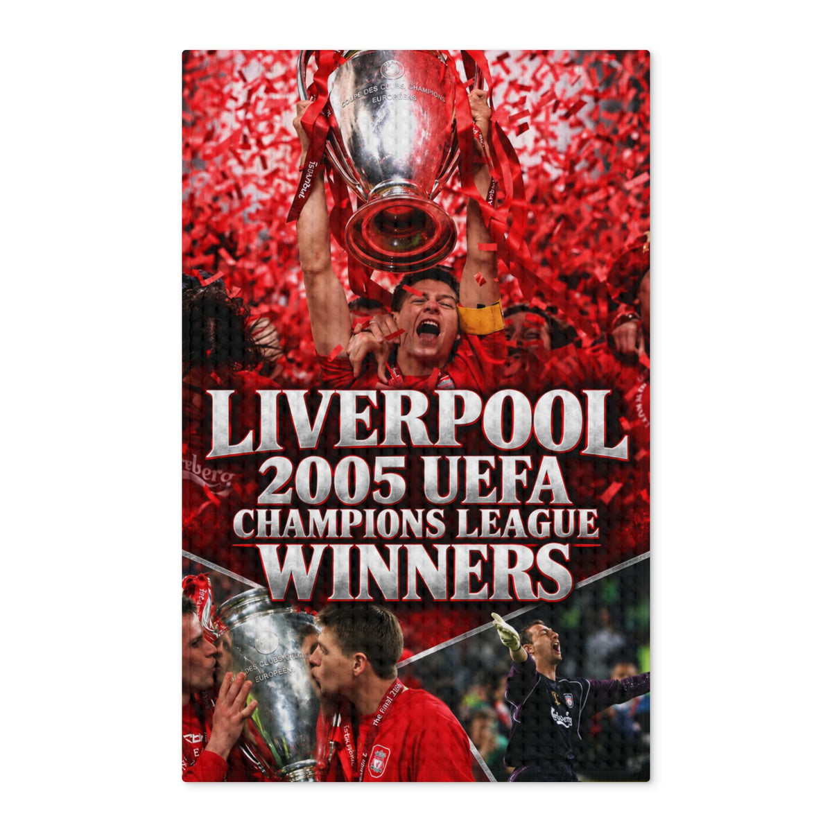 Liverpool 2005 UEFA Champions League Winners Tea Towel