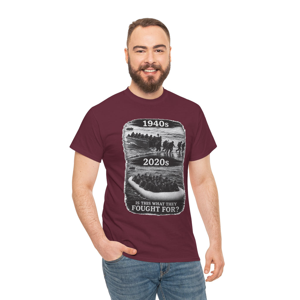 1940s vs 2020s Veterans Tribute Tee — "Is This What They Fought For?"