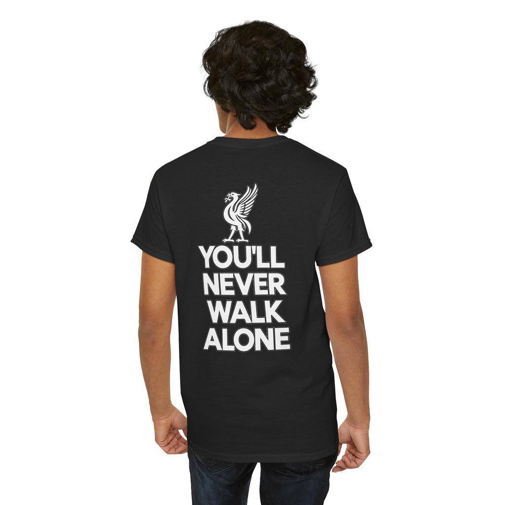 You'll Never Walk Alone T‑Shirt — Liverpool FC Crest Cotton Tee