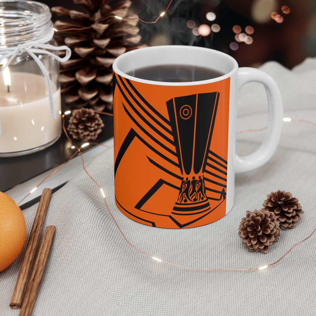 Europa League Trophy & Pattern Coffee Cup (11oz, 15oz)