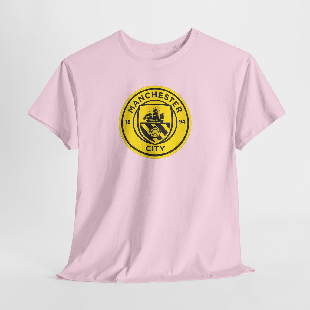 Manchester City Yellow Crest T-Shirt