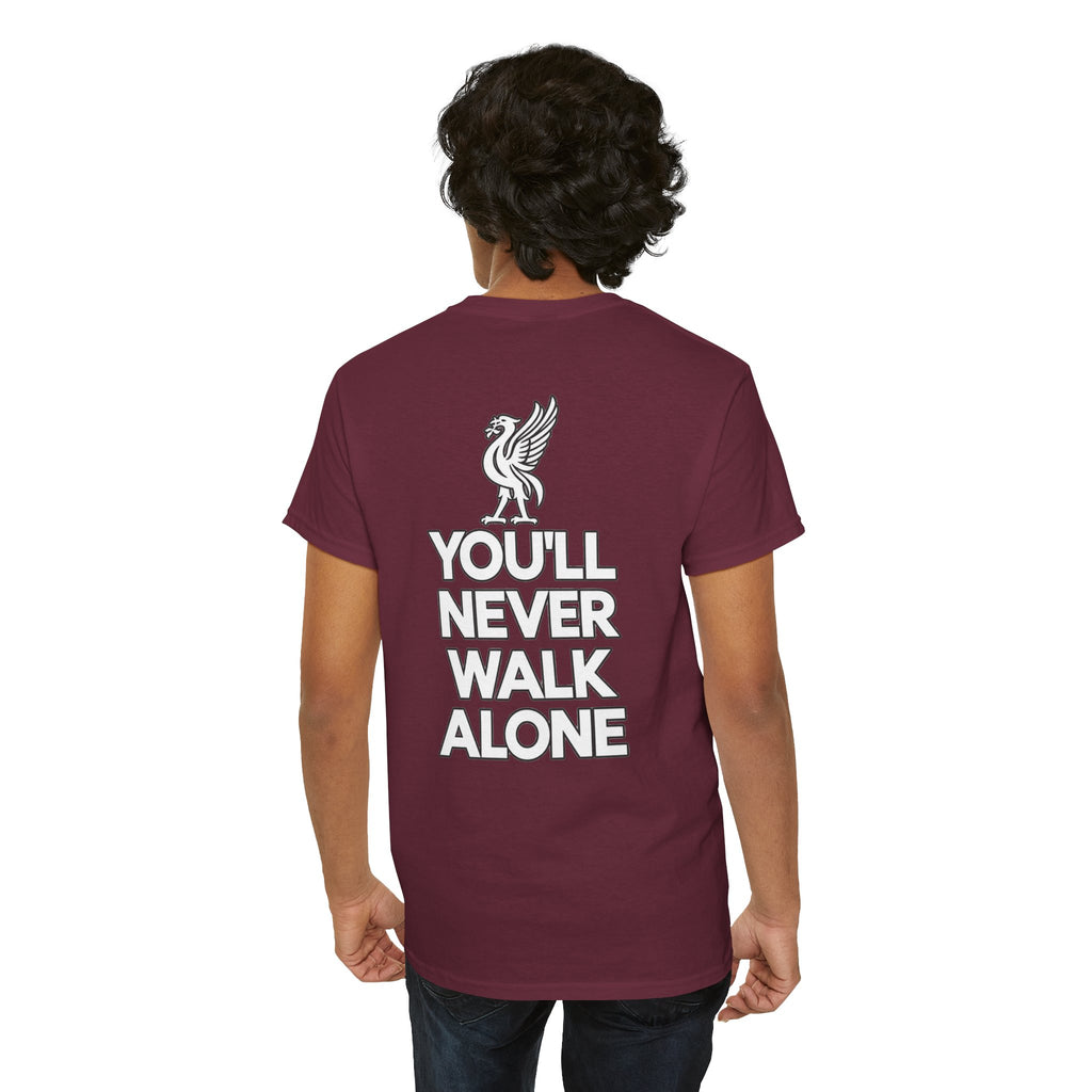 You'll Never Walk Alone T‑Shirt — Liverpool FC Crest Cotton Tee