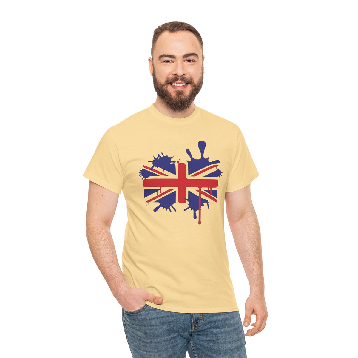 Union Jack Paint Splatter T-Shirt — British Flag Graphic Tee
