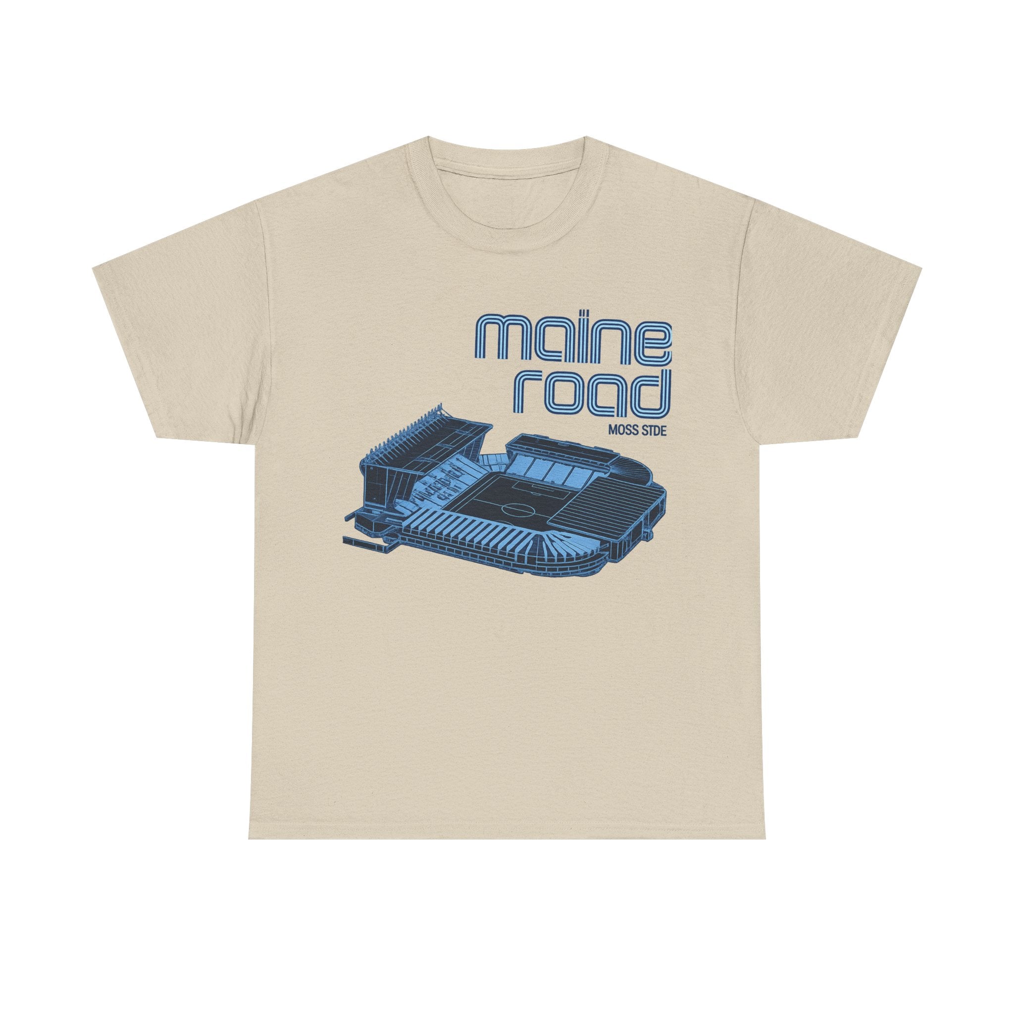 Maine Road Retro Stadium Tee — Vintage Football Arena Graphic Shirt